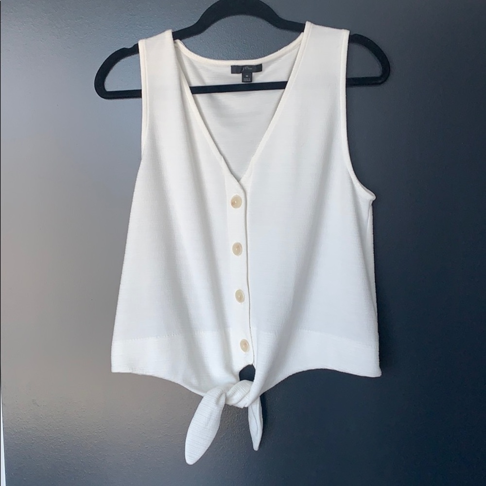 J. Crew tie-front tank top